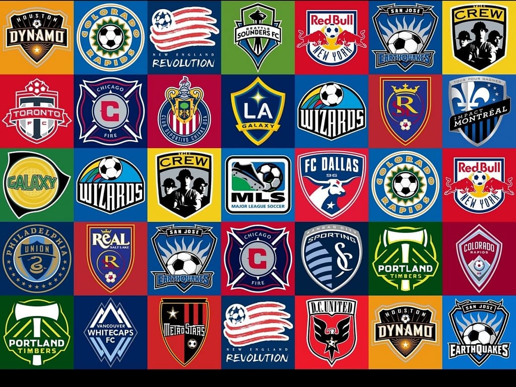 MLS logos of clubs from United States Soccer Leagues